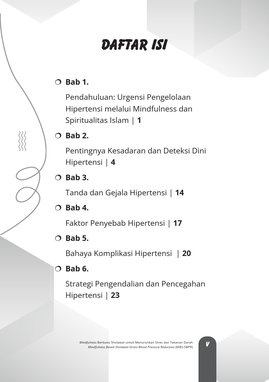 Buku Mindfulness Berbasis Sholawat untuk Menurunkan Stres dan Tekanan Darah Mindfulness Based Sholawat-Stress Blood Pressure Reduction (MBS-SBPR) - Gambar 2
